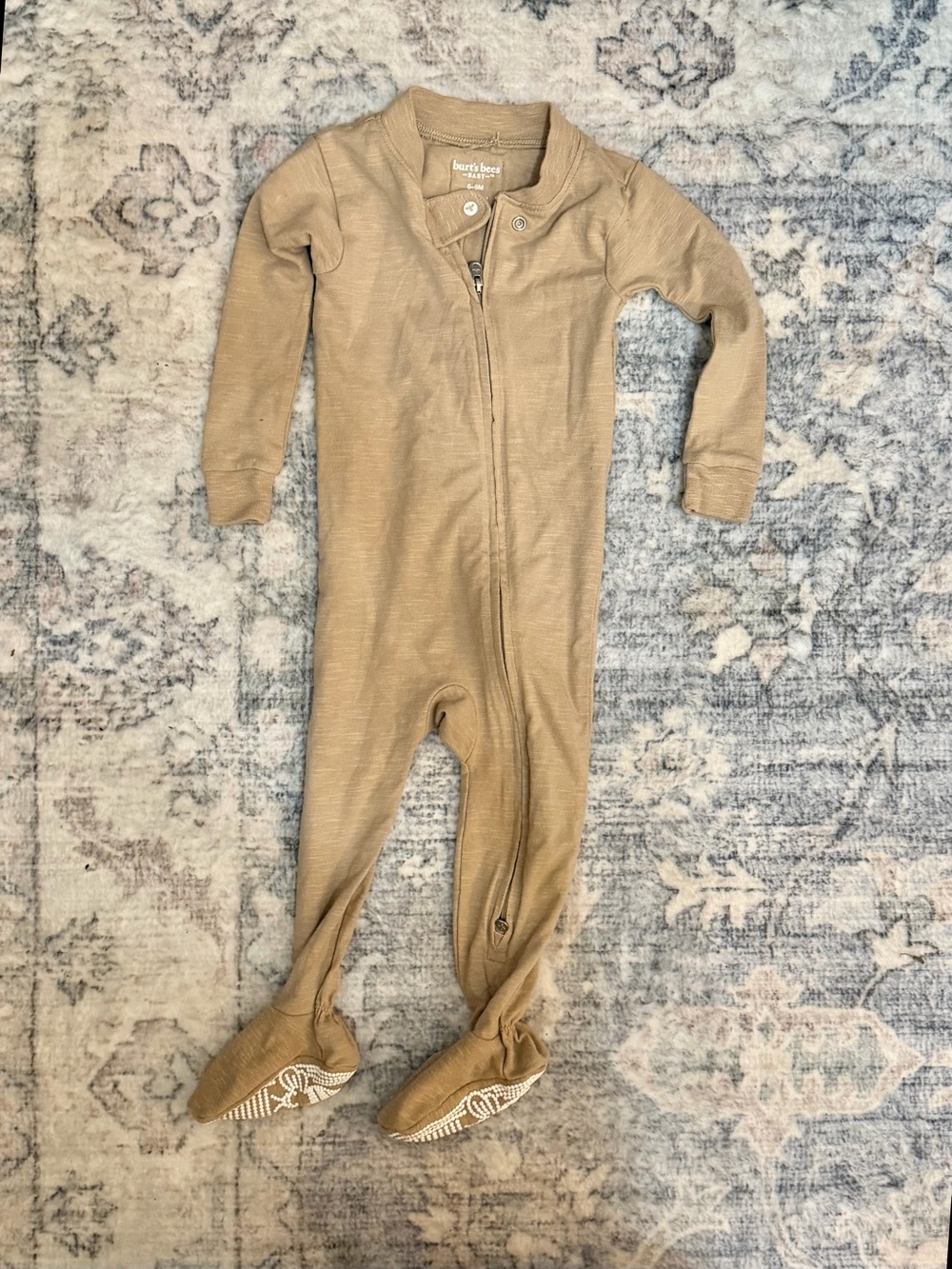 Burt's Bees Baby Tan Organic Cotton Footed One-Piece